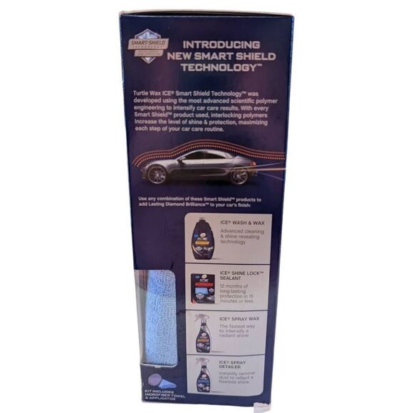 Turtle Wax Ice Premium Car Care Liquid Wax Kit 14 oz Shiny Clean Discontinued - Picture 3 of 8